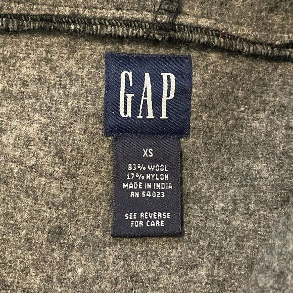 GAP Wool Blend Button Down Jacket XS - Like New - Picture 3 of 4
